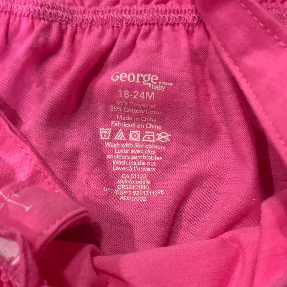 George Baby Pink Ruffle Romper - Picture 2 of 3